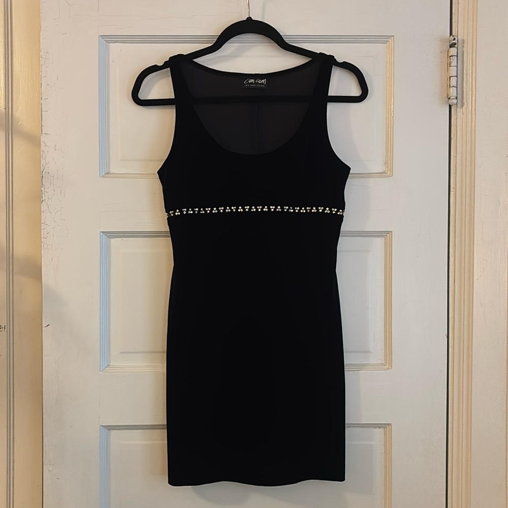Vintage velour mini dress